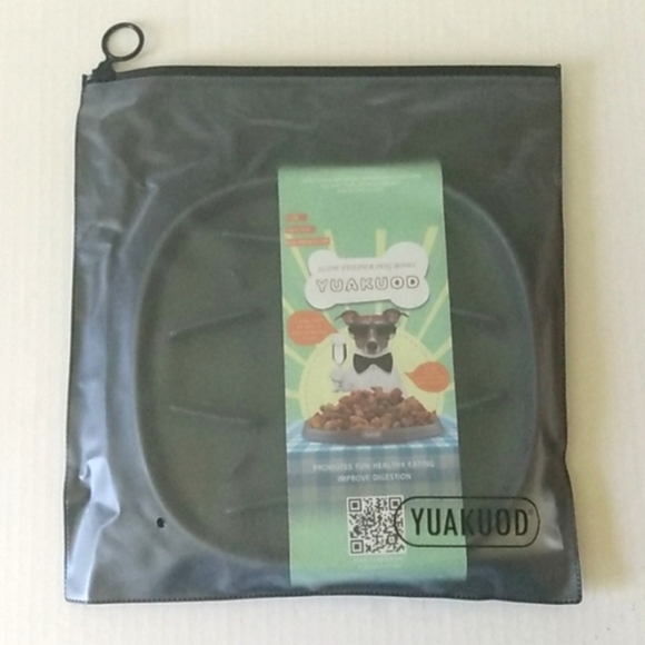 YUAKUOD SLOW FEEDER NON SLIP DOG BOWL NWT - Picture 11 of 11